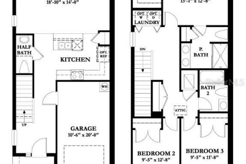 Townhouse in Tampa, Florida 3 bedrooms, 138.33 sq.m. № 2214760 - photo 2