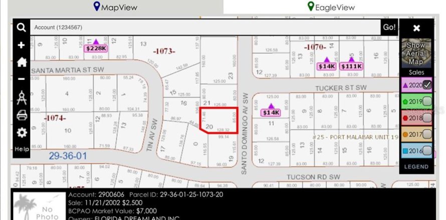 Land in Palm Bay, Florida № 2223845