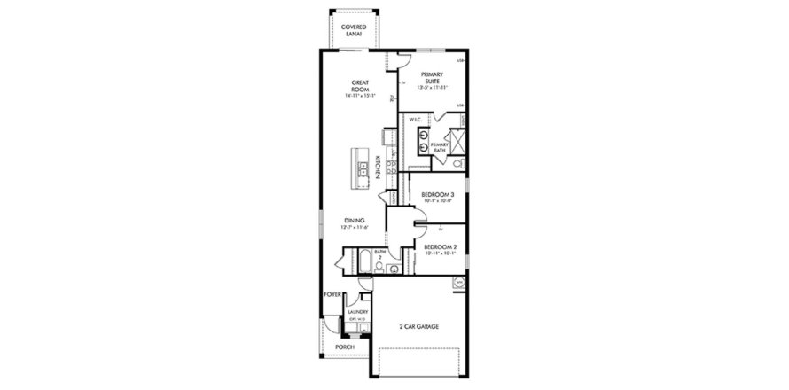 Townhouse in CRESCENT GROVE AT BABCOCK RANCH in Charlotte, Florida 3 bedrooms, 138 sq.m. № 136652