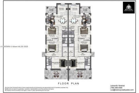 Adosado en venta en Miami, Florida, 3 dormitorios № 1956161 - foto 2