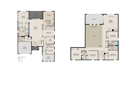 House floor plan «House», 6 bedrooms in Serengeti by Biscayne Homes