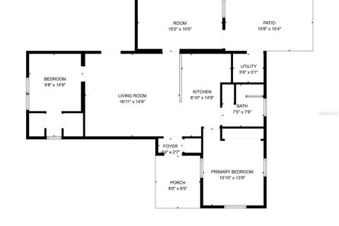 House in Deltona, Florida 2 bedrooms, 80.64 sq.m. № 1873522 - photo 13