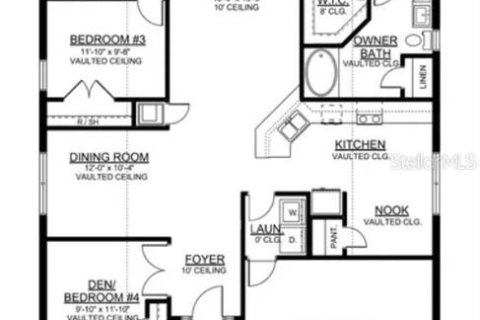 House in Poinciana, Florida 4 bedrooms, 169.08 sq.m. № 2291317 - photo 2