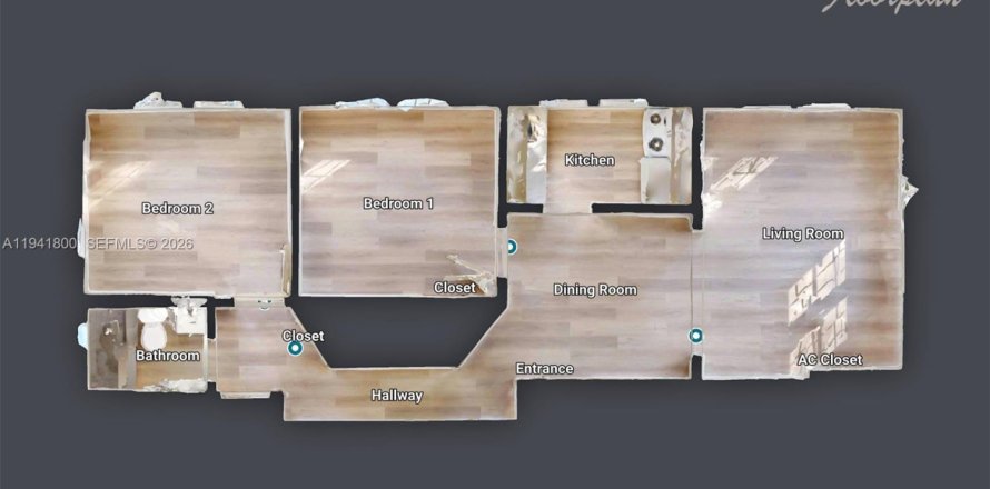 Дом в Майами, Флорида 2 спальни, 69.68м2 № 1998712