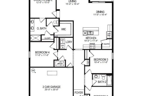 House in Kissimmee, Florida 4 bedrooms, 169.83 sq.m. № 1823142 - photo 1