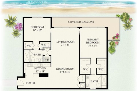 Condo in Palm Beach, Florida, 2 bedrooms  № 2246703 - photo 20