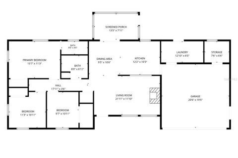 House in Edgewater, Florida 3 bedrooms, 112.23 sq.m. № 2202509 - photo 2