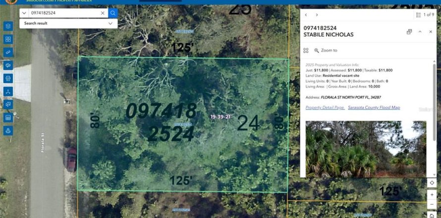 Land in North Port, Florida № 2160422