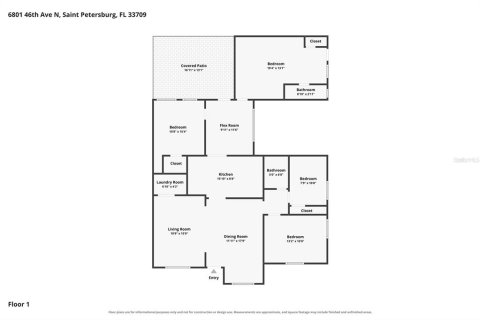 Villa ou maison à louer à Saint Petersburg, Floride: 4 chambres, 111.48 m2 № 2427003 - photo 23