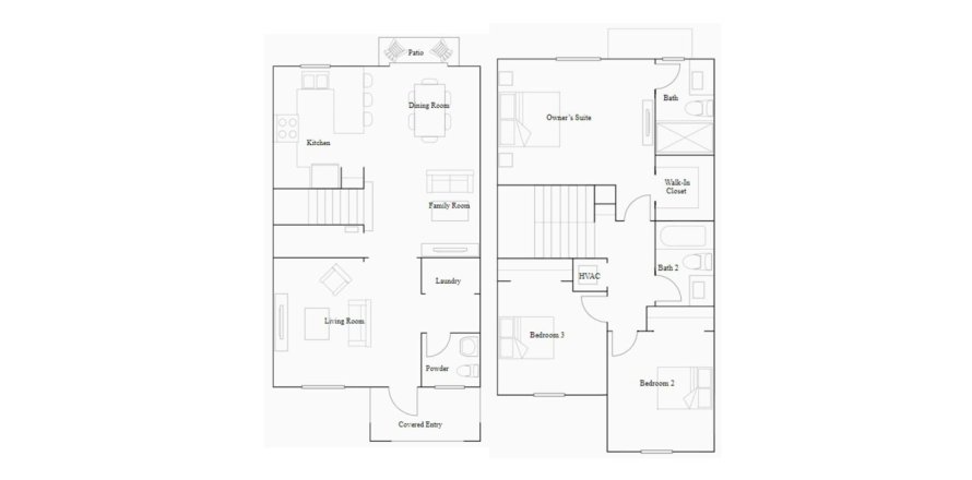 Townhouse in PINE VISTA
 in Homestead, Florida 3 bedrooms, 138 sq.m. № 63489