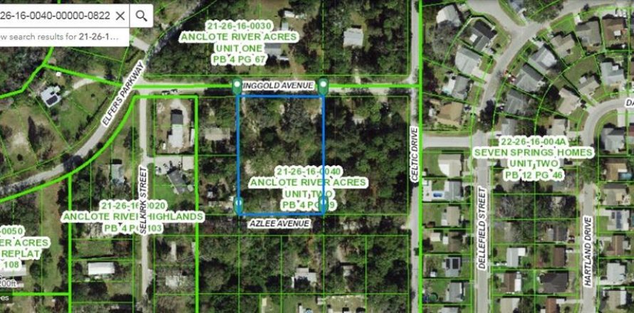 Land in New Port Richey, Florida № 1722163