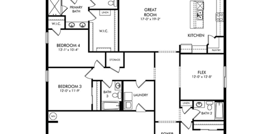Casa en Parrish, Florida 4 dormitorios, 230.96 m2 № 1870912