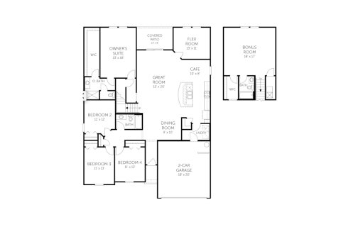 House floor plan «House», 5 bedrooms in Dunns Crossing