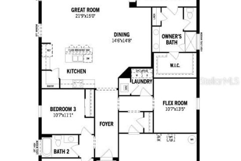House in Dade City, Florida 3 bedrooms, 186.27 sq.m. № 2315173 - photo 2