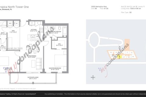 Купить кондоминиум в Санрайз, Флорида 2 спальни, 97.55м2, № 1940334 - фото 18