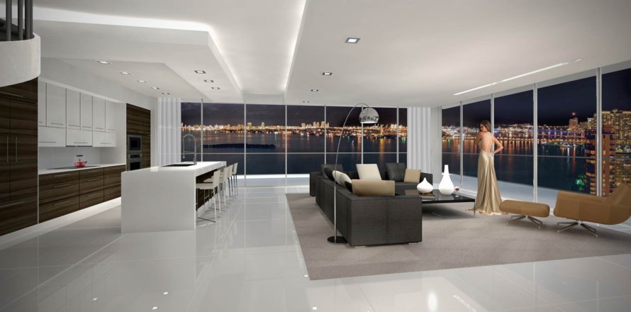 Apartment in BAY HOUSE in Miami, Florida 3 bedrooms, 133 sq.m. № 76774