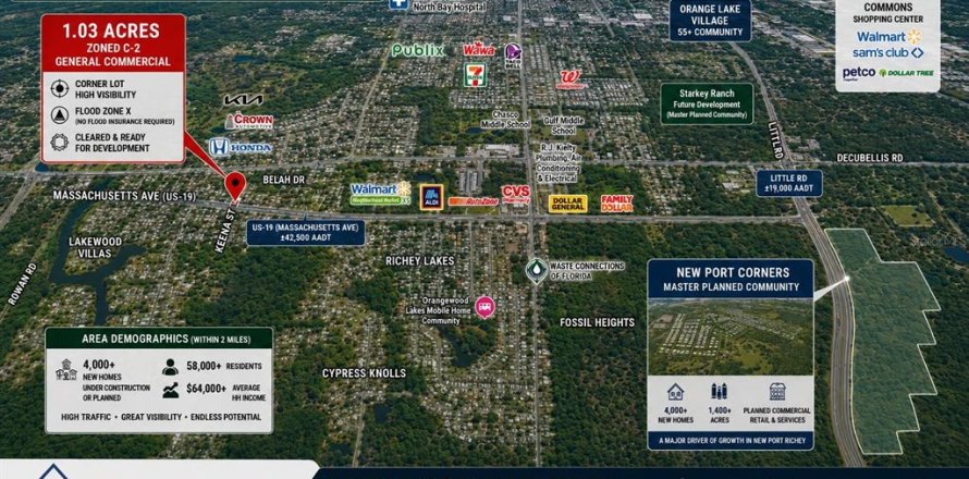 Commercial property in New Port Richey, Florida № 2195127