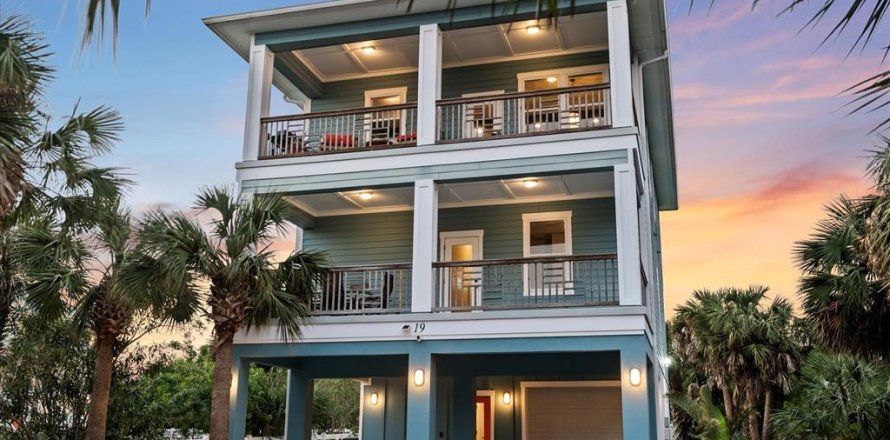 House in Flagler Beach, Florida 5 bedrooms, 297.29 sq.m. № 1565579