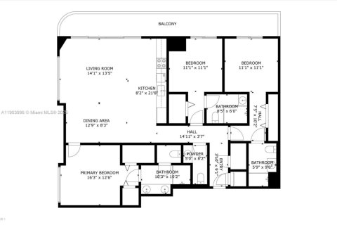 Condo in Miami, Florida, 3 bedrooms  № 1957229 - photo 23