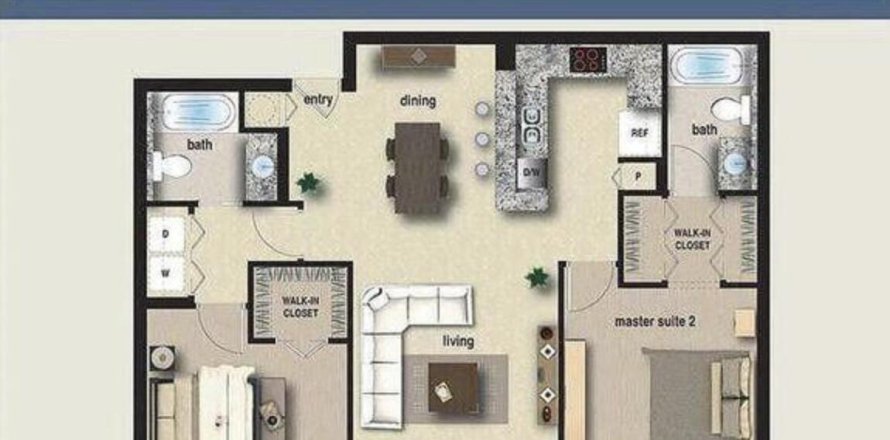 Condo in Hypoluxo, Florida, 2 bedrooms № 1182200