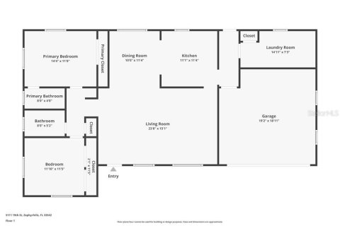 House in Zephyrhills, Florida 3 bedrooms, 118.17 sq.m. № 1893784 - photo 2