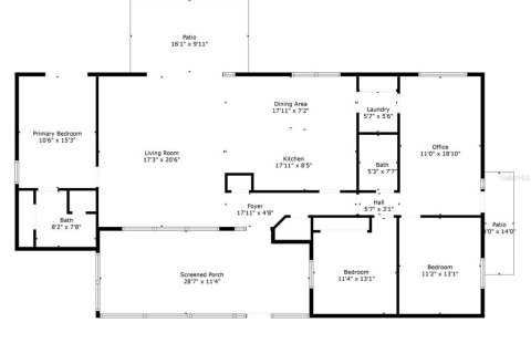 Купить виллу или дом в Бруксвилл, Флорида 9 комнат, 160.54м2, № 1822509 - фото 6
