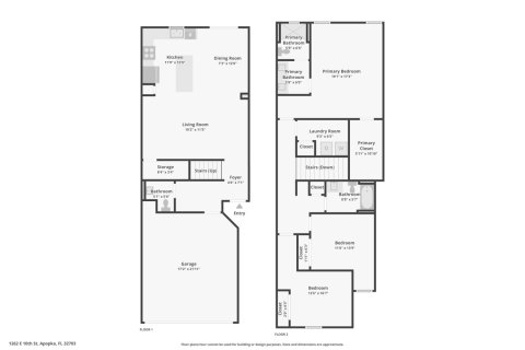 Townhouse in Apopka, Florida 3 bedrooms, 153.29 sq.m. № 1661740 - photo 1