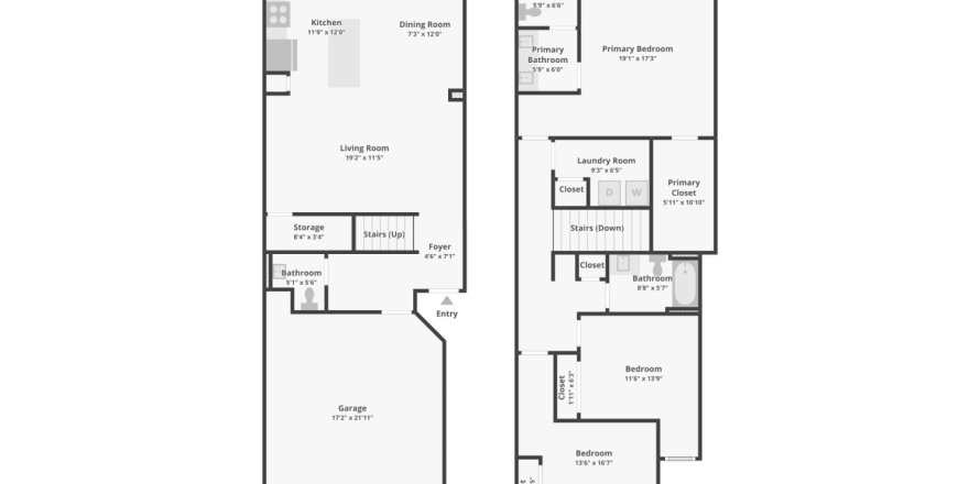 Townhouse in Apopka, Florida 3 bedrooms, 153.29 sq.m. № 1661740