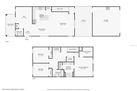 Купить таунхаус в Аполло-Бич, Флорида 6 комнат, 175.77м2, № 1541805 - фото 2