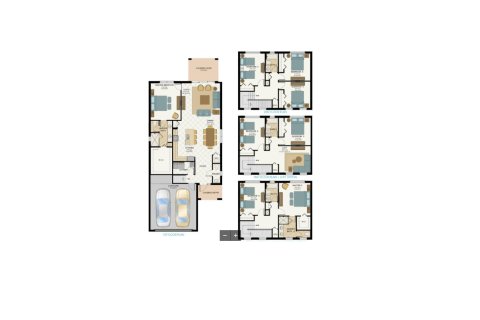 Планировка виллы или дома «House» 4 спальни в ЖК Sky Cove South - of Westlake