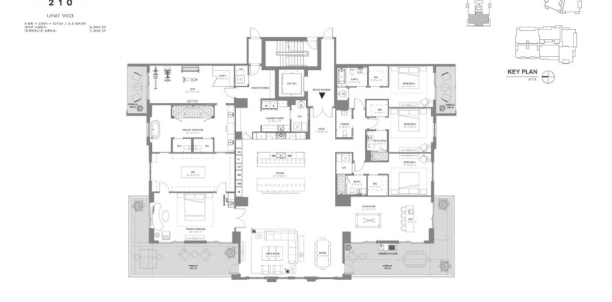 Condominio en Boca Raton, Florida, 4 dormitorios № 1049938