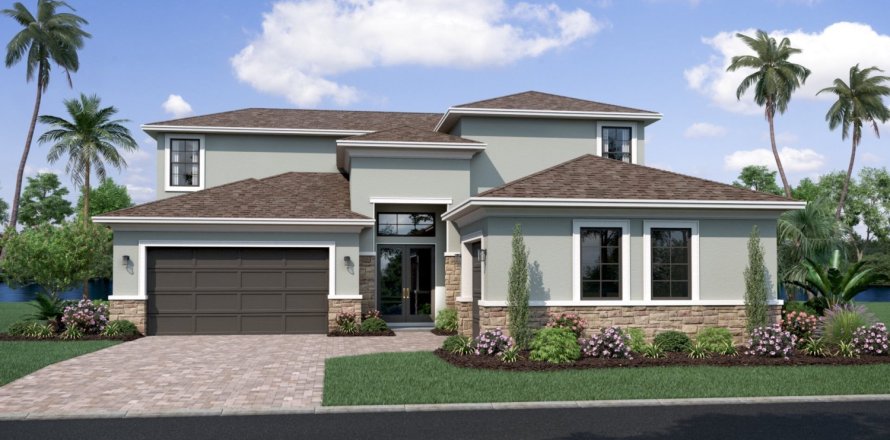 House in Eagles Cove at Mirada by Biscayne Homes in San Antonio, Florida 5 rooms, 330 sq.m. № 372459