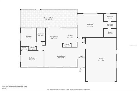 House in Port Charlotte, Florida 3 bedrooms, 126.81 sq.m. № 1444143 - photo 2