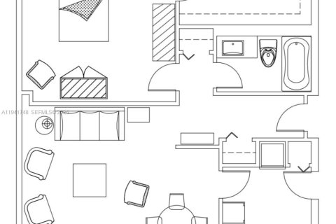 Condo à Coral Gables, Floride, 1 chambre  № 1999023