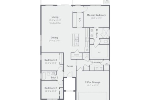 House floor plan «House», 3 bedrooms in Isle of Bayview