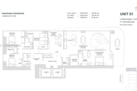 Condo in Miami, Florida, 4 bedrooms  № 2003046 - photo 15