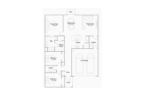 House floor plan «144SQM», 3 bedrooms in LIBERTY PRESERVE