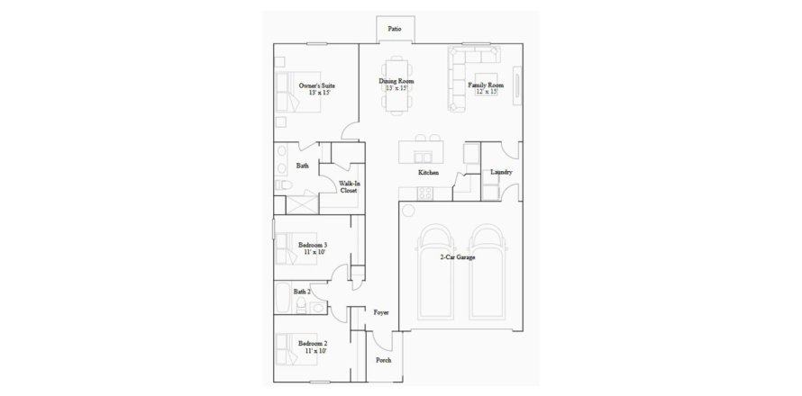 House floor plan «144SQM», 3 bedrooms in LIBERTY PRESERVE
