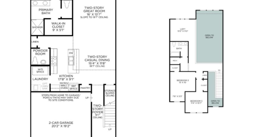 Townhouse in Newton by Toll Brothers in Jacksonville, Florida 3 bedrooms, 190 sq.m. № 447570