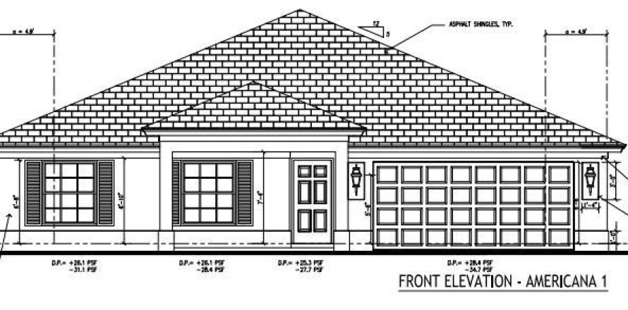 House in Okeechobee, Florida 3 bedrooms, 162.39 sq.m. № 1155703