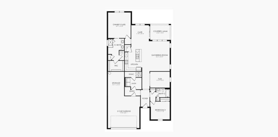 Casa en CEDAR GROVE AT THE WOODLANDS en North Port, Florida 2 dormitorios, 175 m2 № 60470