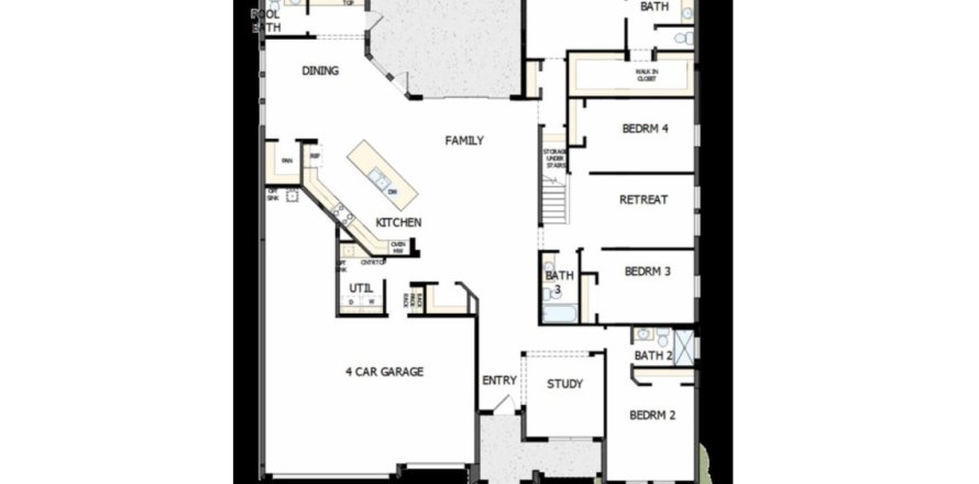 House in Copeland Creek by David Weekley Homes in Odessa, Florida 4 rooms, 344 sq.m. № 364506