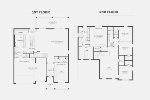 Townhouse floor plan «355SQM OAKHURST», 4 bedrooms in HIGHPOINTE
