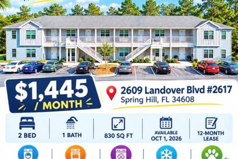 Appartement à Spring Hill, Floride 2 chambres, 77.11 m2 № 2316525