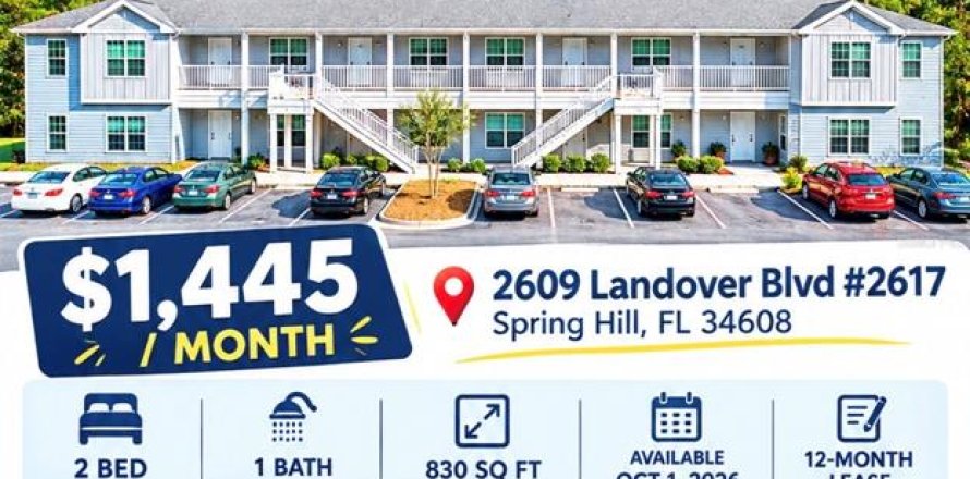 Appartement à Spring Hill, Floride 2 chambres, 77.11 m2 № 2316525