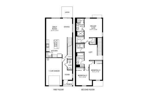 Townhouse floor plan «152SQM BRONZE», 3 bedrooms in FONTANA