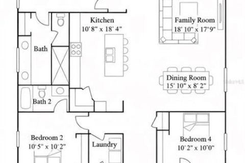 Casa en alquiler en Port Charlotte, Florida, 4 dormitorios, 188.78 m2 № 2108134 - foto 19