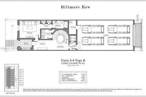 Купить таунхаус в Корал-Гейблс, Флорида 4 спальни, 379.04м2, № 2008926 - фото 26