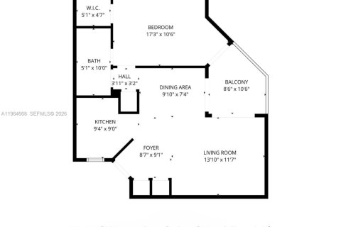 Condo in Miami, Florida, 1 bedroom  № 2026314 - photo 2