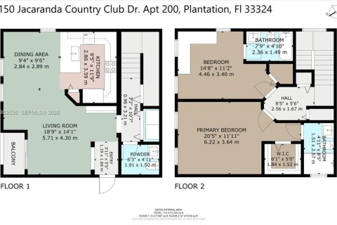 Купить кондоминиум в Плантация, Флорида 2 спальни, 111.95м2, № 2025195 - фото 6